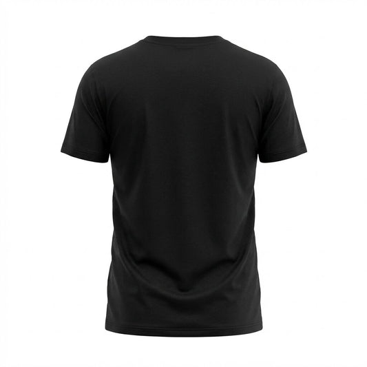 DEPART T-SHIRT HOMME NOIR 100% COTON SIMPLE