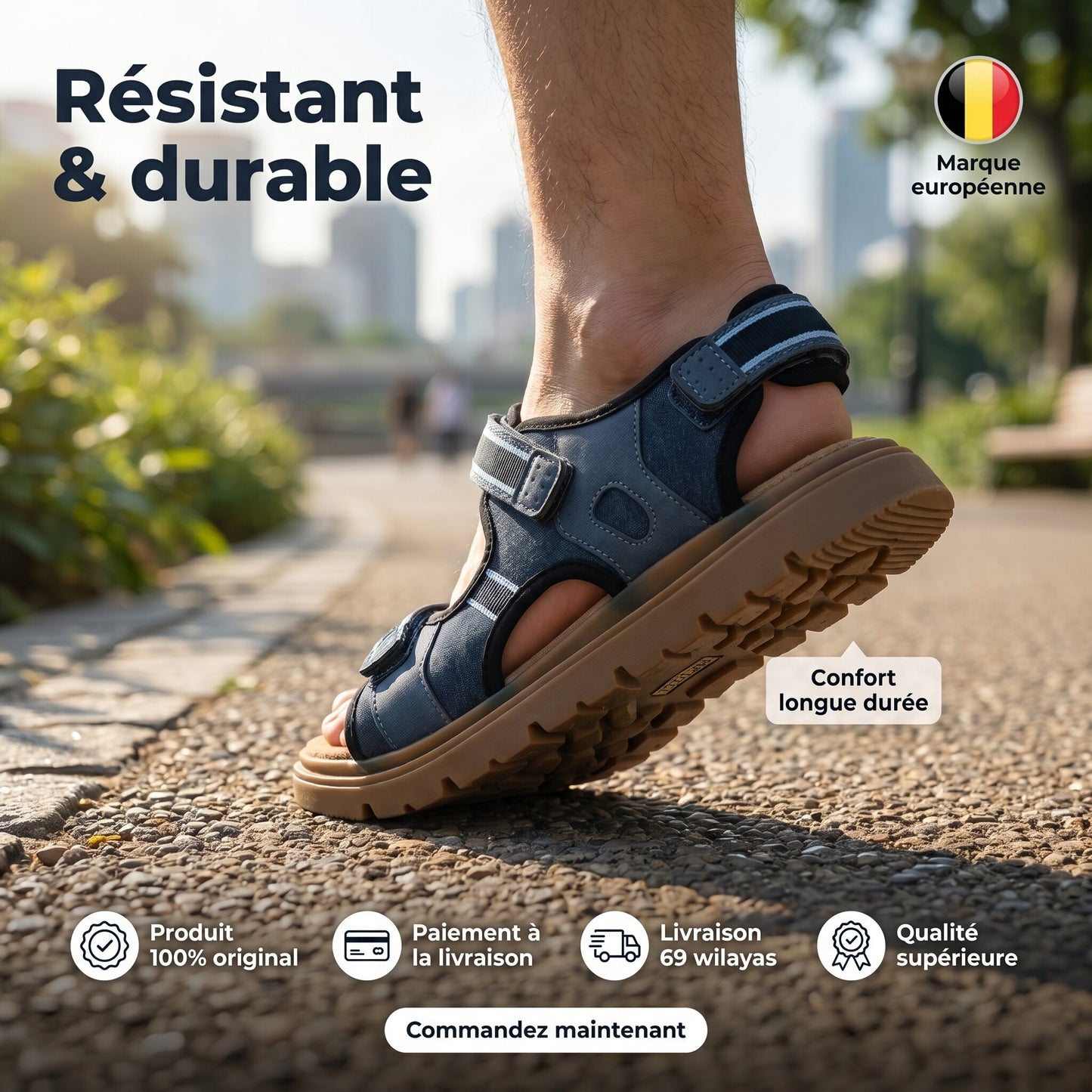 Safety Jogger Kids Sandales Enfant Navy Blue
