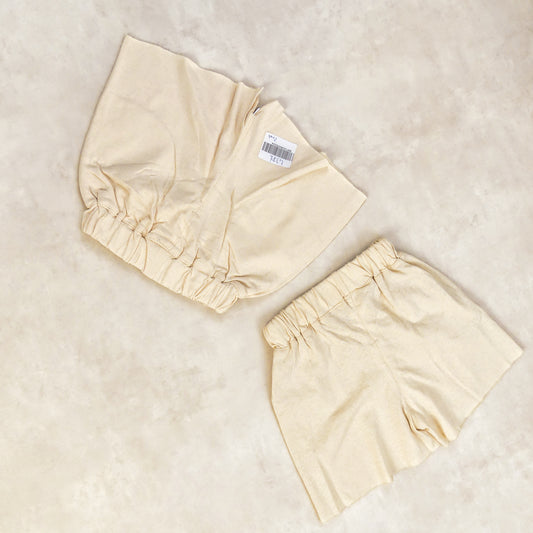 SHORT BEIGE POUR FILLE MOFF GREAN