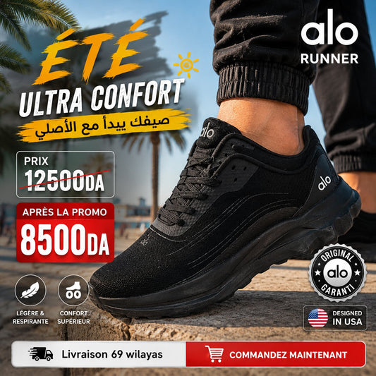 ALO RUNNER SNEAKER A0590U_BLACK/BLACK